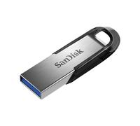 SanDisk Ultra Flair 64Go USB Type-A 3.2 Gen 1, 150Mo/s, Noir/Argent, Protection par mot de passe, 42.4x13.2x6.6mm, Compatible Windows/macOS