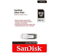 SanDisk Ultra Flair Clé USB 16GB 32GB 64GB 128GB 256GB 512GB USB 3.0 Argent