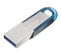SanDisk Ultra Flair lecteur USB flash 64 Go USB Type-A 3.2 Gen 1 (3.1 Gen 1) Bleu, Argent G