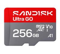 SanDisk Ultra GO - Carte mémoire flash - 256 Go - A1 / UHS-I U1 / Class10 - microSDXC UHS-I