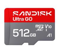 SanDisk Ultra GO - Carte mémoire flash - 512 Go - A1 / UHS-I U1 / Class10 - microSDXC UHS-I