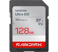 SanDisk Carte SD Ultra Go UHS-I 128 Go – Lecture 190 Mo/s, Full HD
