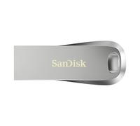SanDisk Ultra Luxe 256 Go Flash Drive (Clé USB Type-A, USB 3.2 Gen 1 + USB 3.0 capable, Vitesse de lecture jusqu'à 400 Mo/s, Mot de passe, RescuePRO Deluxe, Un boîtier en métal) Argent