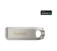 SanDisk Ultra Luxe 256 Go Flash Drive (Clé USB Type-C, Vitesse de lecture jusqu'à 400 Mo/s Connecteur Rétractable, Un boîtier en métal haut de gamme) Argent