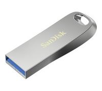 SanDisk Clé USB Ultra Luxe 128 Go USB 3.2 Gen1 400 Mo/s Mot de passe Métal Argent