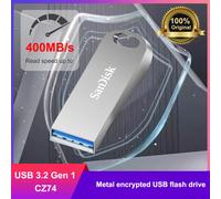SanDisk Ultra Luxe USB 3.2 clé USB 32GB 64GB 128GB 256GB 512GB clé mémoire vitesse de lecture jusqu'à 150 mo/s-400 mo/s disque U en métal