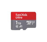 SanDisk Ultra MicroSDXC 1To UHS-I U1 Classe 10 A1 - Vitesse Lecture 150Mo/s + Adaptateur SD - Dimensions 15x10.9x1.02mm - Ref: SDSQUAC-1T00-GN6MA