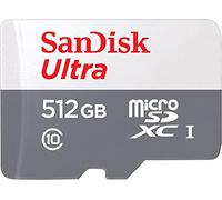 SanDisk Ultra microSD, 512 Go, MicroSDXC, Classe 10, UHS-I, Gris, Rouge SDSQUNR-512G-GN6TA