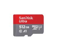 SanDisk Ultra MicroSDXC 512Go UHS-I U1 Classe 10 A1, Vitesse Lecture 150Mo/s, Adaptateur SD Inclus, Dimensions 15x10.9x1.02mm