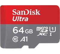 Carte mémoire micro SD SanDisk Ultra 64 Go Rouge et Gris Rouge et Gris E