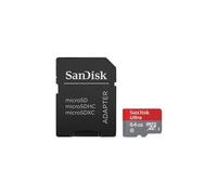SanDisk Ultra MicroSDXC 64 Go Classe 10 Carte Mémoire pour Android jusqu'à 80 Mo/s + Adaptateur SD FFP