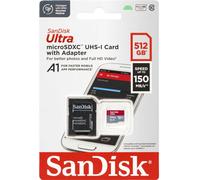 SanDisk Ultra microSDXC A1 512GB 150MB/s Adapt.SDSQUAC-512G-GN6MA