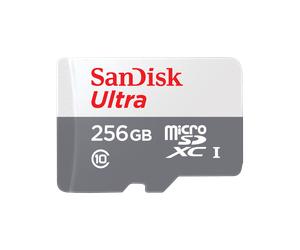 SanDisk Ultra(R) MicroSDXC(TM) UHSI card with Adapter - 256GB MicroSD Card - SDSQUNR-256G-GN6TA
