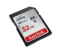 SanDisk Ultra SDHC 32Go Carte Mémoire jusqu'à 80Mo/s, Classe 10 FFP [Version la Plus Récente]
