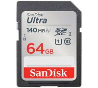 SanDisk Carte SDXC Ultra 64 Go – Jusqu'à 140 Mo/s, A1, UHS-I, Classe 10 U1
