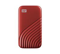 SANDISK Western Digital My Passport, 1000 Go, USB Type-C, 3.2 Gen 2 (3.1 Gen 2), 1050 Mo/s, Protection par mot de passe, Rouge WDBAGF0010BRD-WESN