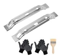 Sandiyago Lot de 2 lames compatibles avec le robot tondeuse Stihl iMOW RMI 422 422P 422PC RMI422 P C - Lames de couteau pour robot tondeuse (avec 2 gants et 1 brosse)