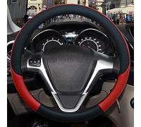 SANDNE Volant Voiture Couvre pour Ford pour Fiesta Couverture de Volant de Voiture en Cuir PU Anti-dérapant Auto Accessoires Voiture Housse Volant (Couleur : 5)