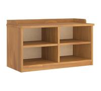 Sandnes Banc de couloir en pin massif 87 x 40 x 50 cm avec espace de rangement, vernis UV, banc à chaussures robuste pour couloir, couloir, entrée, banc de garde-robe avec rangement ouvert