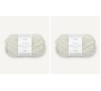 Sandnes Garn Tynn Peer Gynt env. 205 m col. 1021 lys gramelert 50 g (Lot de 2)