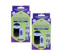 Sandokan, Lot de 2 dispositifs de surveillance anti-moustiques et moustiques tigre, lot de 4 + 4 plaquettes attractives sans insecticides, appât biologique pour électroinsecticides et lampes