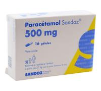 Sandoz Paracétamol 500mg Gélules 16