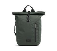Sandqvist Ground Dante Vegan Sac à dos roll-top vert foncé, unisexe, 16L