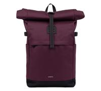 Sandqvist - Sac à dos 23L - Icon Rolltop Backpack M Cabernet en Cuir - Bordeaux Bordeaux