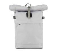 Sandqvist - Sac à dos 23L - Icon Rolltop Backpack M Light Grey en Cuir - Gris Gris