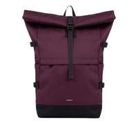 Sandqvist - Sac à dos 26L - Icon Rolltop Backpack L Cabernet en Cuir - Bordeaux Bordeaux