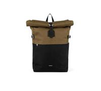 Sandqvist Sac à dos Icon Rolltop 14 pouces, 23 L, Multi Olive, sac à dos pour ordinateur portable 14 pouces, résistant à l'eau, matériaux recyclés