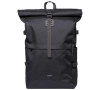 Sandqvist - Sac à dos roll-top 26L - Icon Rolltop Backpack L Black en Cuir - Noir Noir