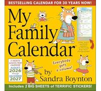Andrews McMeel Publishing Calendrier mural Sandra Boynton My Family 17 mois 2026-2027