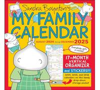 Sandra Boynton's My Family Calendar 17-Month 2024-2025 Family Wall Calendar