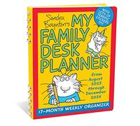 Sandra Boynton's My Family Desk Planner 17-Month 2023-2024 Weekly/Monthly Organi