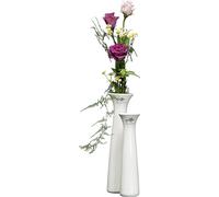 Sandra Rich 153-24 Classy Vase, Ø 6,5 x 24 cm, porcelaine, blanc