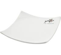 Sandra Rich 27310-10 Square Assiette décorative / bol, 10 x 10 cm, porcelaine, blanc