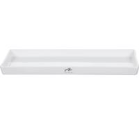Sandra Rich 370-40-40 Square Plateau Plateau, 40 x 14 x 3 cm, porcelaine, blanc