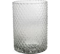 Sandra Rich Diamond Vase Cylindre clair d.15cm