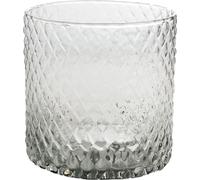 Sandra Rich Diamond Vase Cylindre clair d.15cm