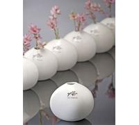 Sandra Rich Vase De Table En Porcelaine 8 Cm Blanc Brillant Forme Ovale