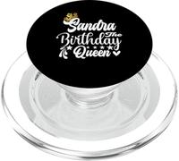 Sandra The Birthday Queen Happy Birthday Shirt pour Femme PopSockets PopGrip pour MagSafe