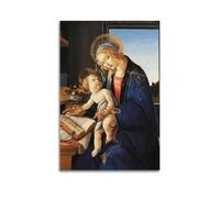 Sandro Botticelli - Impression sur toile « Madonna of the Book » - Décoration murale classique, idée cadeau, décoration d'intérieur, 50 x 75 cm