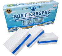 SandShark Lot de 3 gommes de Bateau pour enlever Les éraflures, la saleté, la crasse de la Coque de Bateau, Les intérieurs - Excellente idée Cadeau ou Gadgets pour Homme