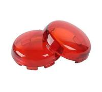 SANDSIS Phares avant moto Pour Dyna Pour Softail Pour Sportster XL883 XL1200 1990-2015 Cache-clignotant Moto Led Phare Rond(Rouge)