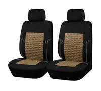 SANDSIS pour Seat pour Ateca Universal 2pcs Housses Siège Voiture Coussin Protection Siège Accessoires Voiture Ensembles Housses Siège(Brun)