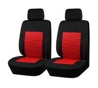 SANDSIS pour Seat pour Ateca Universal 2pcs Housses Siège Voiture Coussin Protection Siège Accessoires Voiture Ensembles Housses Siège(Rouge)