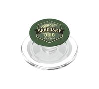 Sandusky Ohio Créé en 1816 Motif Poisson PopSockets PopGrip pour MagSafe