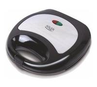 Adler Europe Appareil à sandwichs AD3015 – 4 triangles, plaques antiadhésives, 850W, noir/argent