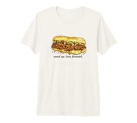 Sandwich au bœuf Italien Debout Lean Forward Chicago T-Shirt Haut de Gamme